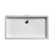WS Bath Collections City 18.3'' Glossy White Ceramic Rectangular Bathroom Sink with Overflow