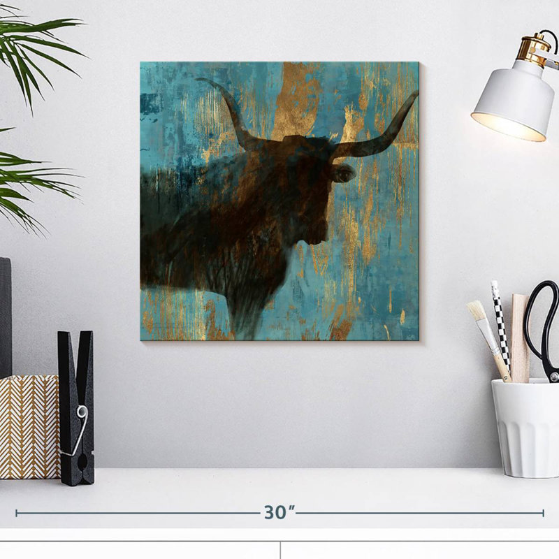 Brampt Bison I, 16" H x 16" W