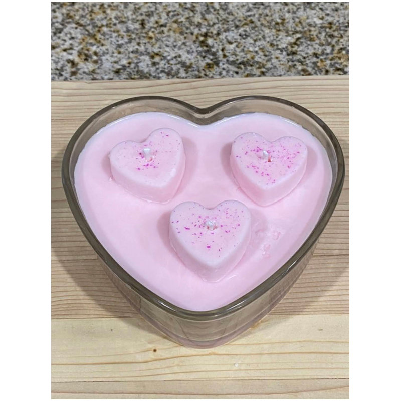 In Love, Rose Garden, Beautiful Day, Jasmine, Lavender, Vanilla, No Scent, Water Lily, Forever Yours, Secret Crush, Sugar Kiss, Amber Romance, Dark Amethyst, Magnolia, Mermaid, Scented Jar Candle with Glass Holder