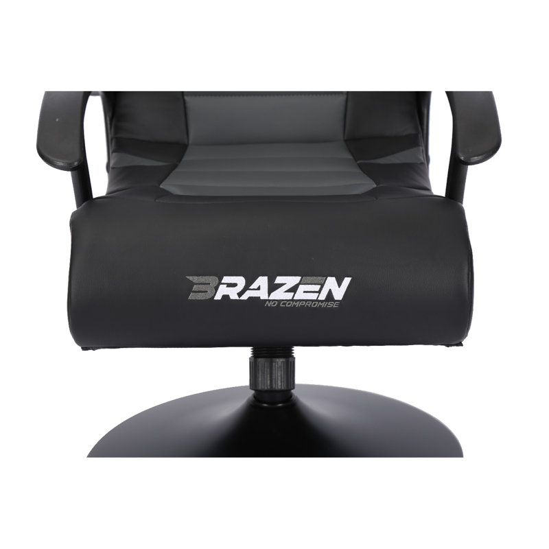 BraZen Pride 2.1 Bluetooth Surround Sound Gaming Chair - Pledger, Black/Grey
