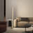 Wuilian 55.2'' Brushed LED Column Floor Lamp