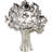 Cole And Grey Ceramic Glossy Tree Decorative Sculpture With Abstract Cutouts-1158589366