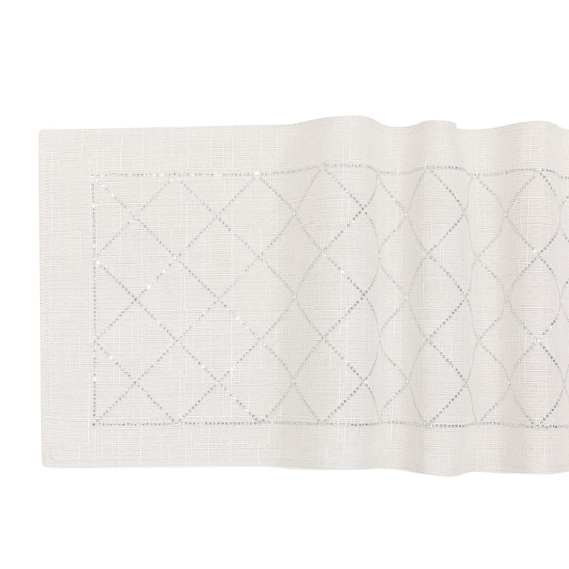 Table Runner, 108" x 13", White