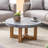 Modern Texture MDF Round Coffee Table