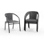 Chaises de restaurant empilables en rotin pour l'intérieur et l'extérieur Arthor par Flash Furniture-21223674