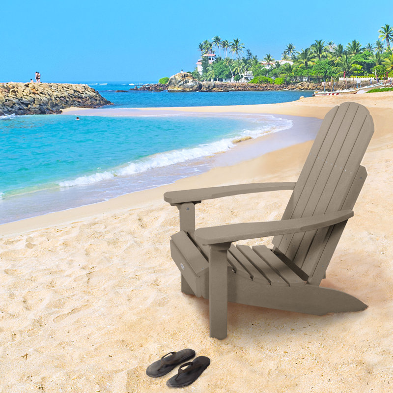 Chaise Adirondack d'extérieur Willmar Classic, Brun clair