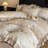 Floral Double-Layer Crinkle Cotton Duvet Cover Set-124974156-124974148