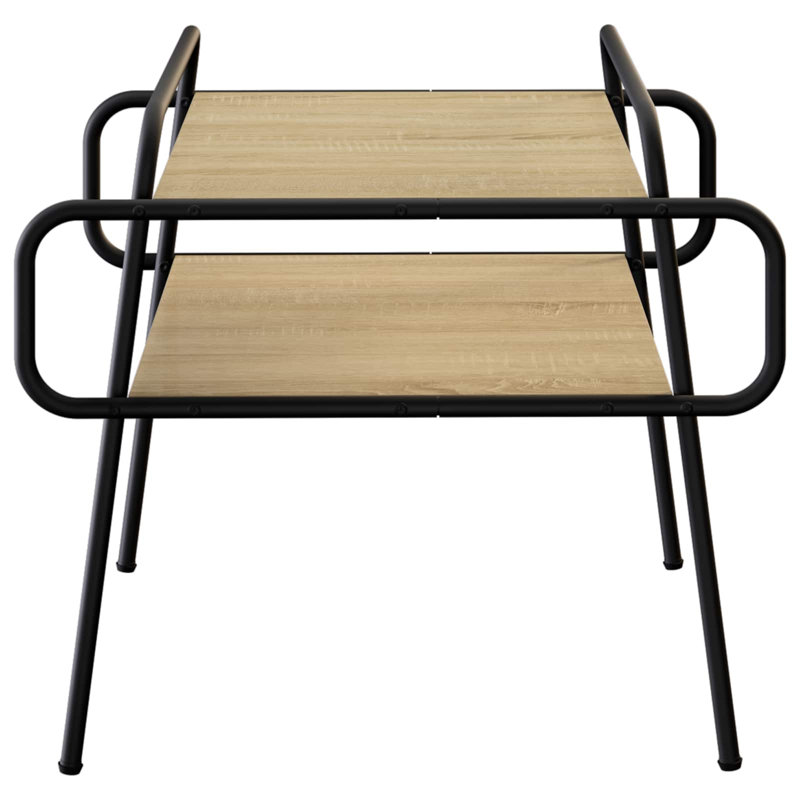Coffee Table, 51cm H x 50cm W x 50cm D, Sonoma Oak / Black, Sonoma Oak