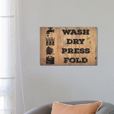 Laundry Natural II by Melody Hogan - Wrapped Canvas Print