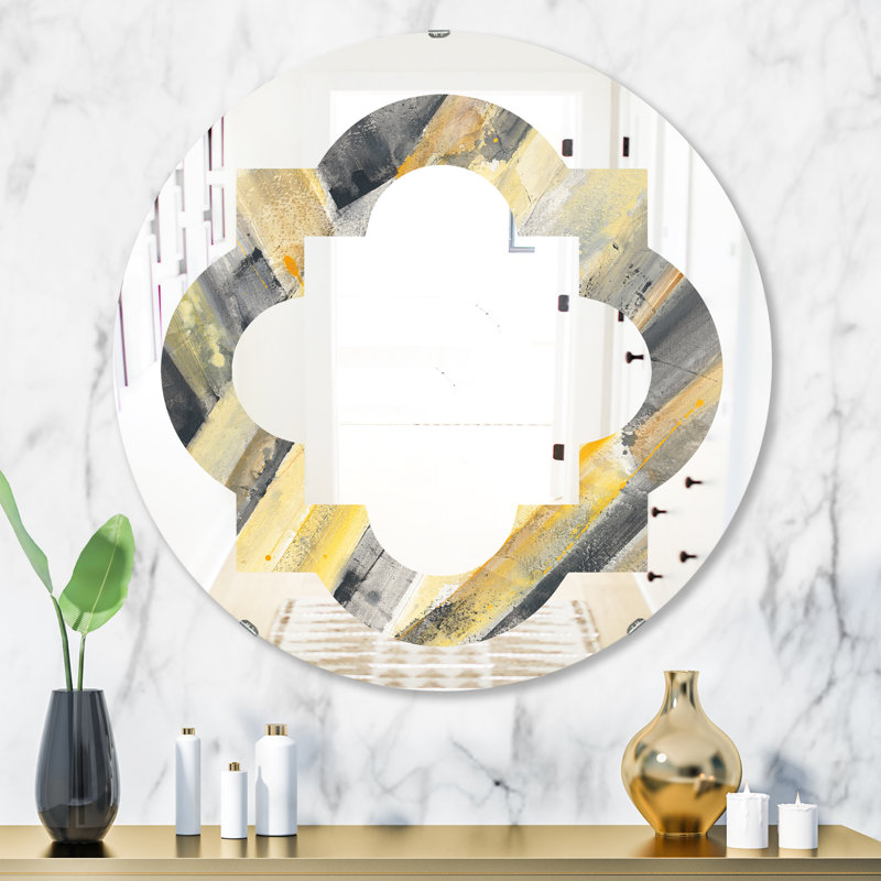 Miroir mural éclectique Quatrefoil, 31,5 po x 31,5 po