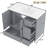 36" Bathroom Vanity With Sink, Free Standing Single Vanity Set With 4 Drawers And Side Storage Rack, Wood Cabinet With Ceramic Basin For Bathroom, Gray-1769260782