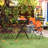 Anshu Iron Table And Folding Chair Set, 2 - Person Round Outdoor Dining Set-1100113453