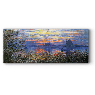 «Sunset on the seine» par Monet, reproduction sur toile