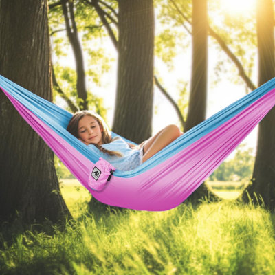 Hamac de camping pour 1 personne pour enfants, filles, garçons