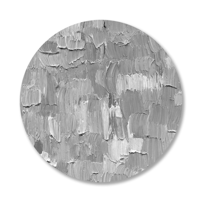 Layers Of Gray Matter Print, 46" H x 46" W, Metal