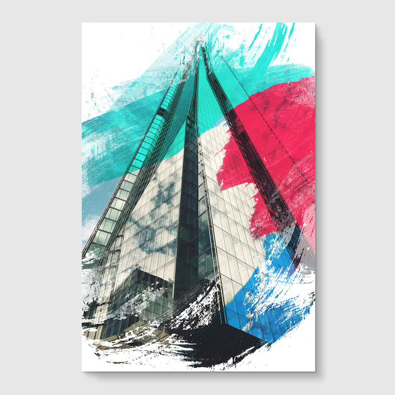 The Shard Building London - Frameless Print, 84.1cm H x 59.4cm W