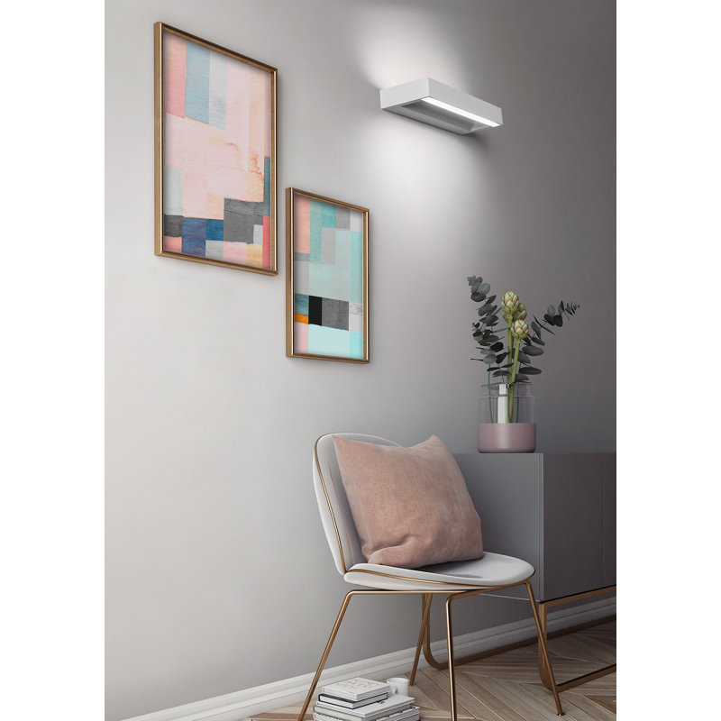 Futrell Gypsum LED Flush Mounted Sconce
