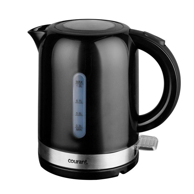 Courant 1.06 Quarts Electric Tea Kettle, Black