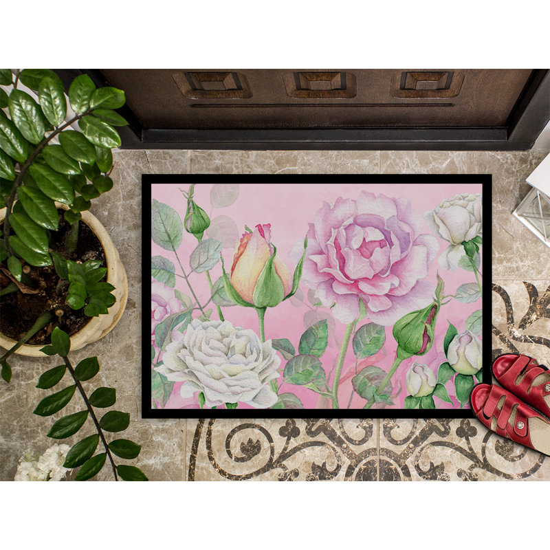 Yokum Non-Slip Outdoor Doormat, 0.25" H x 27" W x 18" D