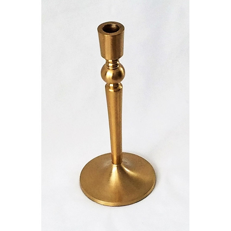 Chandelle de table / centre de table en métal Anastasia, H 18,5 po x l 4,75 po x P 4,75 po