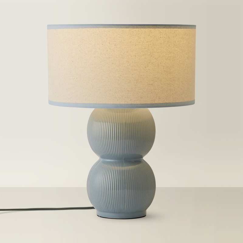 Ceramic Table Lamp, Green, Green