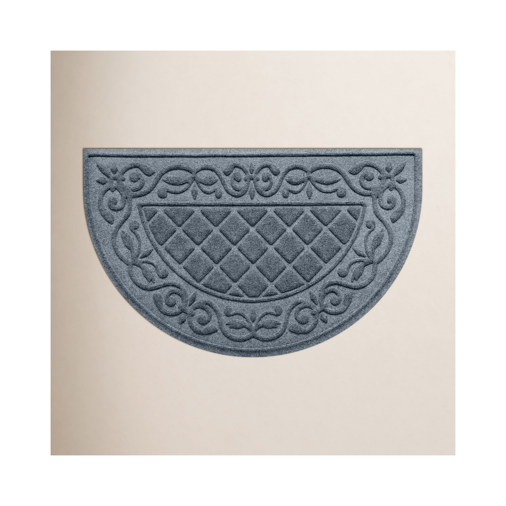 WaterHog Tristan 24 in. x 39 in. Indoor Outdoor Door Mat, Bluestone