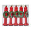 Ornement de Noël Miluhome, décoration d'arbre de Noël 5 pièces, casse-noisettes rouges avec couronne, porte murale, décoration de Noël