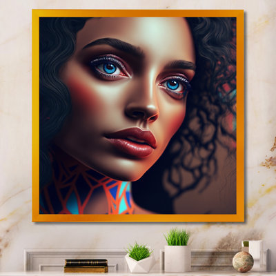 Abstract Woman Portrait In Red And Blue VI " Abstract Woman Portrait In Red And Blue VI "