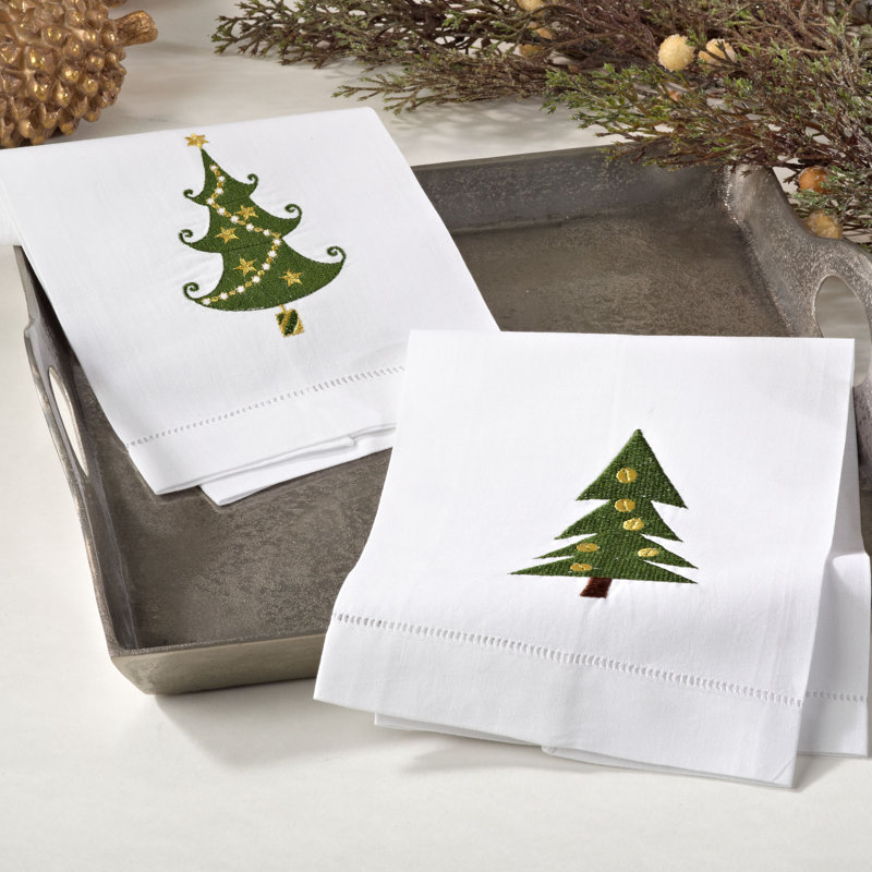 Weissman Embroidered Tea Towel Kitchen Towel