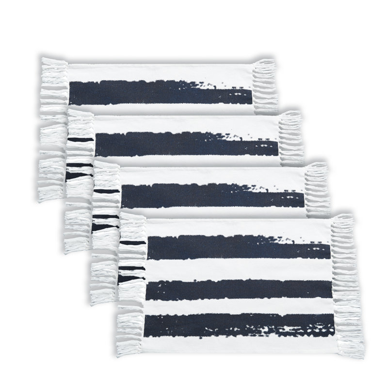 Langley Cotton Striped Rectangle Placemat