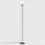Lampe sur pied, télécommande avec températures et luminosité de couleur impeccables, lampe torchère pour chambre à coucher, salon, ampoule incluse (noir mat)-952341348
