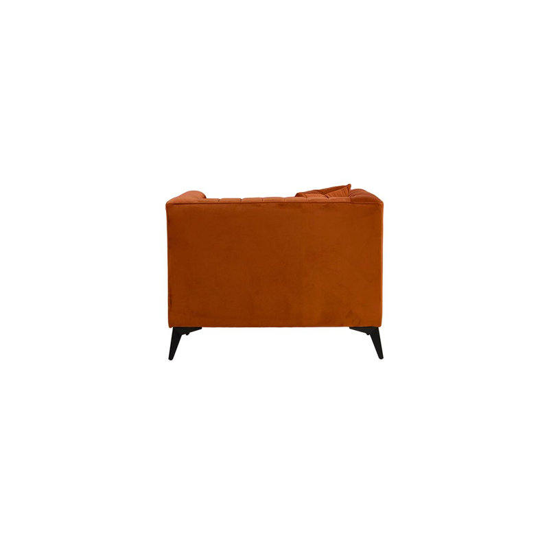 Upholstered Armchair, Orange