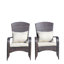 Chaise de patio avec coussins (coussin beige)