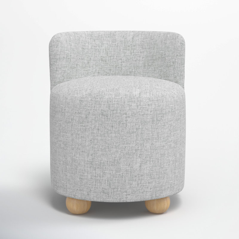 Andi Vanity Chair, Zuma Pumice Textured Linen