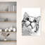«Curious Cat Looking Contemporary», art mural-129149362