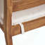 Chaise de salle à manger d'extérieur sans accoudoirs avec coussins (ensemble de 2), résistante aux intempéries et durable pour un patio