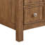 Meuble-lavabo double 60 po Rian en noyer grillé, comptoir en quartz Giotto, lavabos carrés encastrés (1 trou), garniture en nickel brossé-134531754-134531755