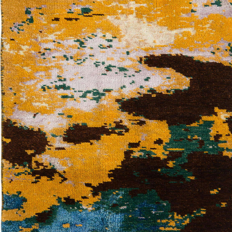 Abstract Indoor Rug, Square 8'