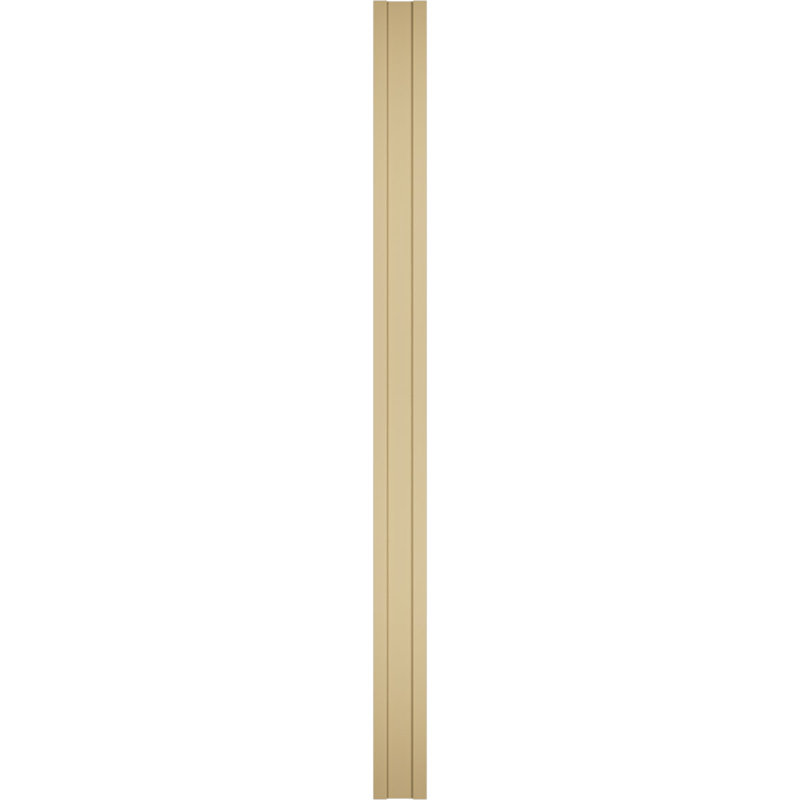 Pilastre simple en uréthane Signature avec majuscule et base, brun clair apprêté, 8 po x 120 po x 2 po, Standard
