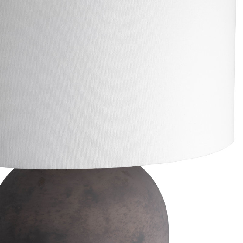 Lampe de table en verre gingembre de 28 pouces de couleur ivoire / beige Sagebrook Home