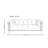 Solid Wood Retro Straight Couch
