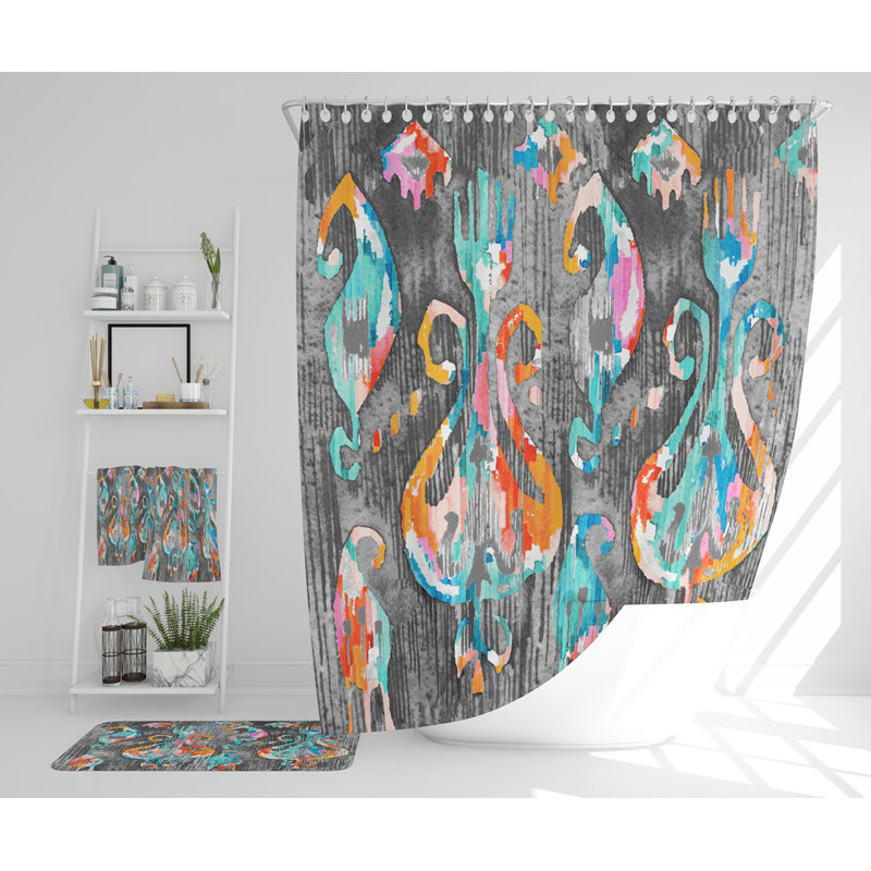 Nashalie Polyester Shower Curtain Set