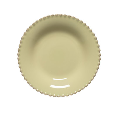 Pearl Handmade Stoneware Pasta Plate