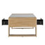 Table basse haute brillance avec 2 tiroirs-2066940732
