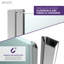 Porte de douche à charnière demi-cadre l 29 po x H 72 po Lancer Series-49718877