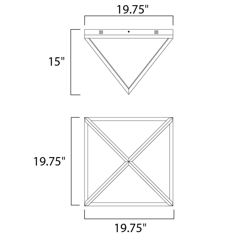 Ebersole LED Flush Mount, Rose Gold