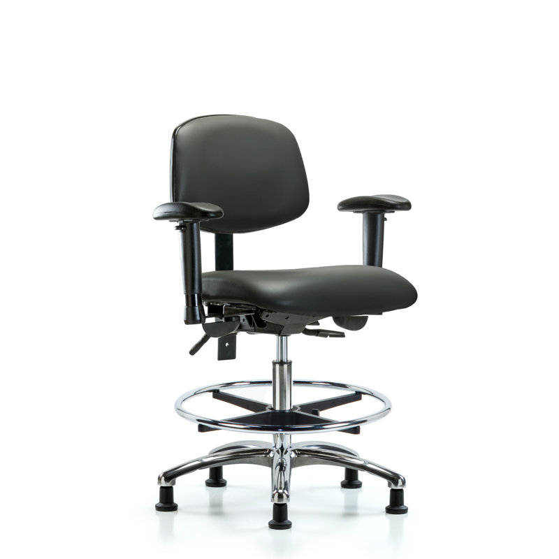Chaise de travail Lakay, Gris foncé, Oui, Patins