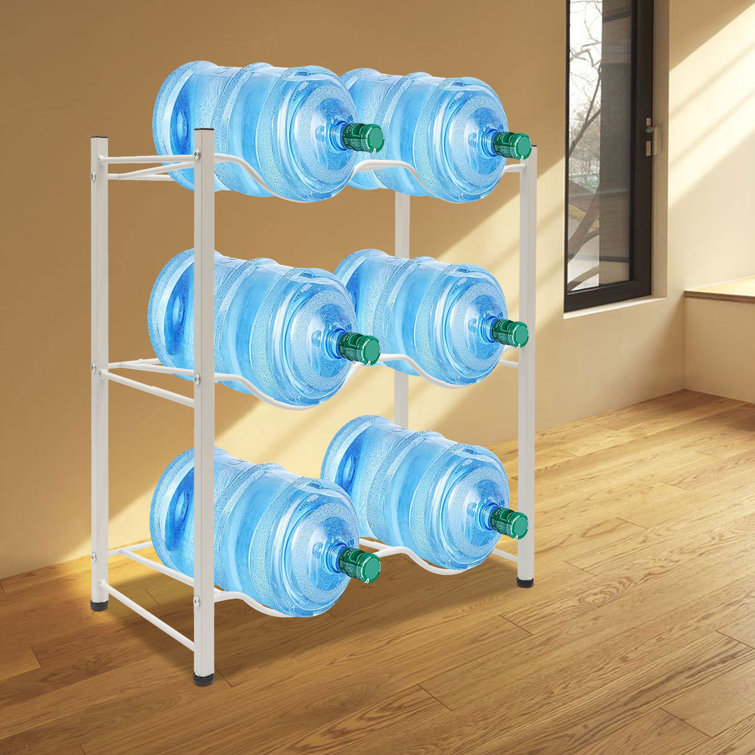 Adjustable Water Bottle Organizer,2-Tier Extended Wall-Mounted