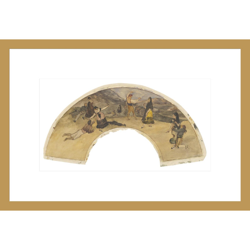 «Danseurs et Musulmans Espagnols» par Edgar Degas, impression giclée encadrée, H 11,46 po x l 16,75 po