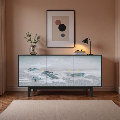 Retro and minimalist style sideboard